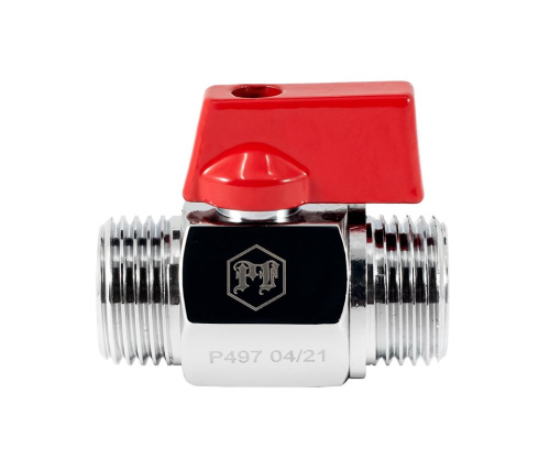 Кран шаровой PROFACTOR CHROME мини для бытовой техники н/н 1/2" фото в интернет-магазине САНТЕХСИТИ