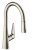 Hansgrohe Talis M51 Смеситель  для кухни на 1 отв, поворотный излив: 21.3см с вытяжным душем, 2jet, h:18.5см, цвет: нержавейка фото в интернет-магазине САНТЕХСИТИ