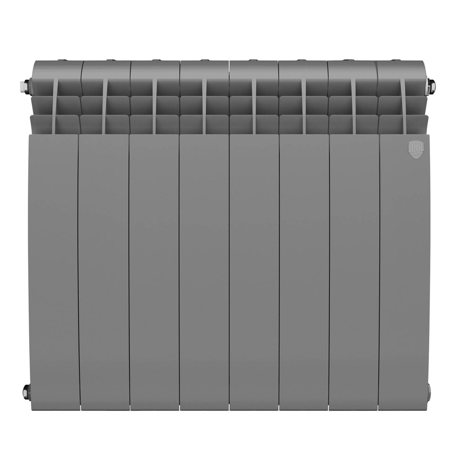 Радиатор биметаллический Royal Thermo BiLiner 500 Silver Satin - 8 секций фото в интернет-магазине САНТЕХСИТИ