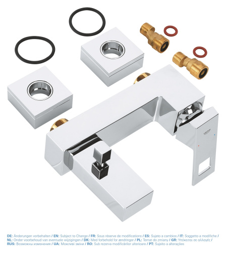 Смеситель для ванны с душем Grohe Eurocube 23140000 фото в интернет-магазине САНТЕХСИТИ