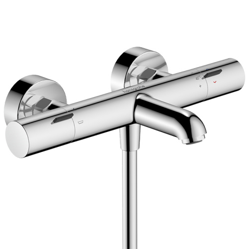 Hansgrohe Ecostat Смеситель для ванны, термостатический, настенный, с изливом: 18.8см., цвет: хром фото в интернет-магазине САНТЕХСИТИ