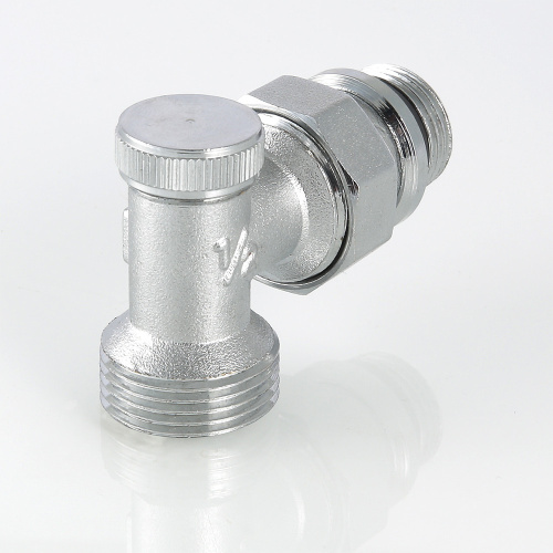 Радиаторный кран VALTEC 1/2" под евроконус 3/4EK нижний угловой с упл. фото в интернет-магазине САНТЕХСИТИ
