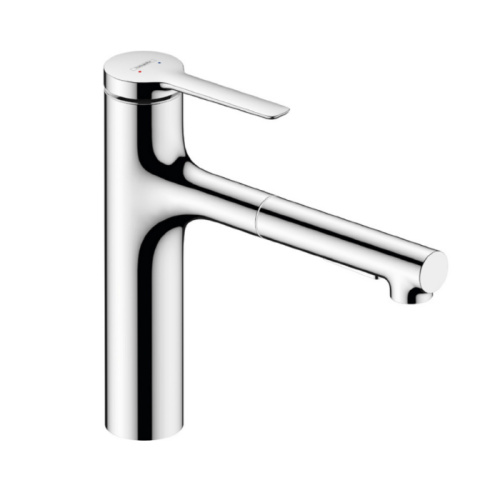 Hansgrohe Zesis M33 Смеситель для кухни, 1 отв., с вытяжным душем, sBox lite, цвет: хром фото в интернет-магазине САНТЕХСИТИ