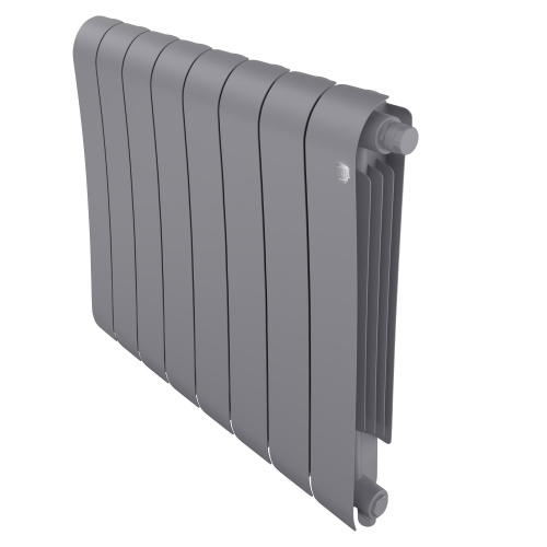 Радиатор биметаллический Royal Thermo Infinity 500 Silver Satin VR80 - 8 секц. фото в интернет-магазине САНТЕХСИТИ
