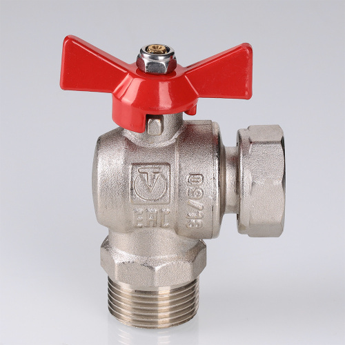 Кран шаровой угловой с накидной гайкой VALTEC (КОРОТКИЙ) 1/2" вн-нар (15/60) фото в интернет-магазине САНТЕХСИТИ