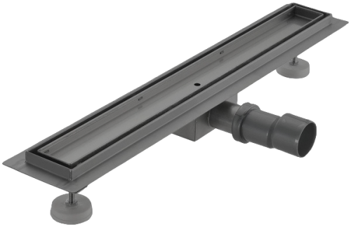 Трап для душа VIEIR DLA-G под плитку графит 900 мм фото в интернет-магазине САНТЕХСИТИ