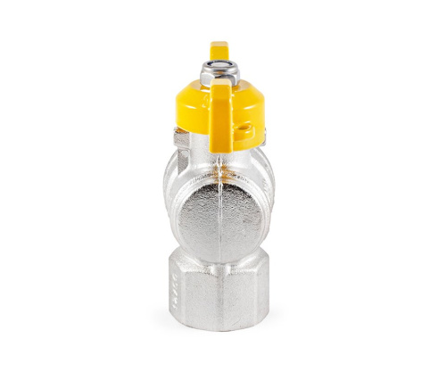 Кран шаровой Profactor для газа 1/2" вн.-нар. угловой бабочка (10/100) фото в интернет-магазине САНТЕХСИТИ