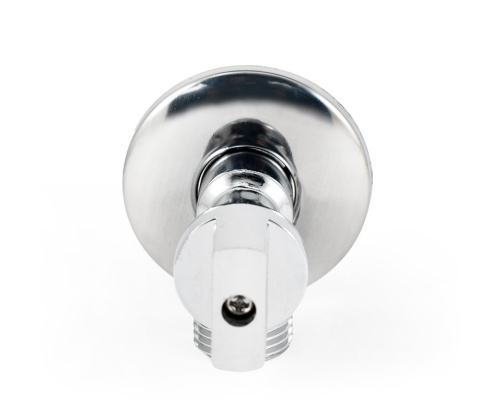 Кран шаровой PROFACTOR CHROME угловой для бытовой техники н/н 1/2" х 1/2" фото в интернет-магазине САНТЕХСИТИ