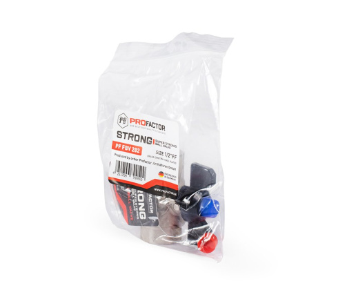 Кран шаровый PROFACTOR STRONG 1/2" вн.-вн бабочка фото в интернет-магазине САНТЕХСИТИ