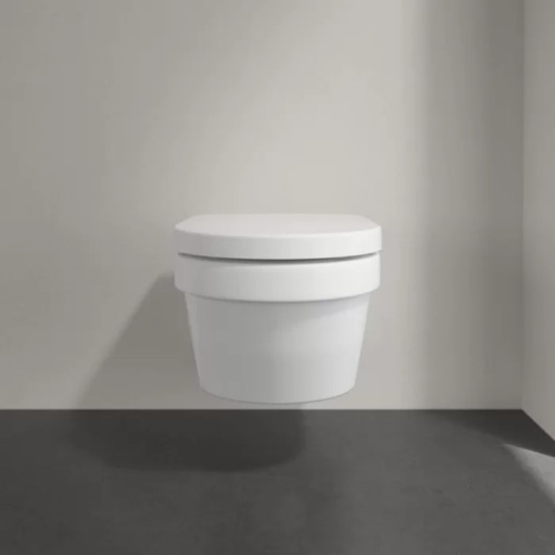 Villeroy&Boch Architectura Унитаз подвесной 370*530*330, безободковый, в комплекте сиденье c микролифтом, цвет альпийский белый фото в интернет-магазине САНТЕХСИТИ