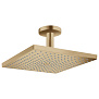 Hansgrohe Raindance Верхний душ, 30х30см, 1 jet, с потолочный держателем, цвет: шлифованная бронза фото в интернет-магазине САНТЕХСИТИ