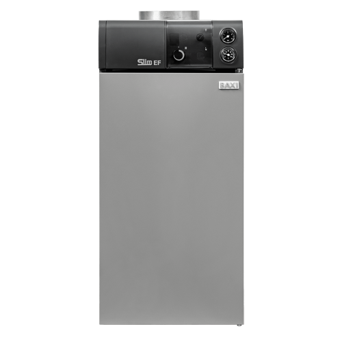 Котел газовый напольный BAXI SLIM EF (энергонезависимый) 1.39+дымовой колпак D180 A7215464 фото в интернет-магазине САНТЕХСИТИ