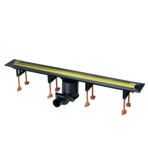 Трап для душа VIEIR DL120B с гидрозатвором золото 300-1200мм фото в интернет-магазине САНТЕХСИТИ