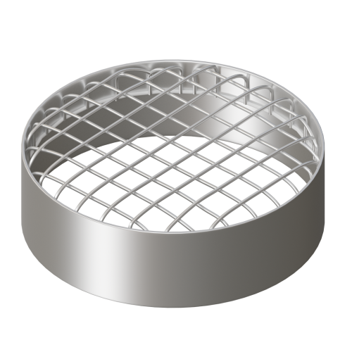 Наконечник VIVAT решетка D80 (алюминий) фото в интернет-магазине САНТЕХСИТИ