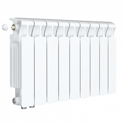 Радиатор биметаллический RIFAR Monolit Ventil 350 9 секций (ниж. подкл) фото в интернет-магазине САНТЕХСИТИ