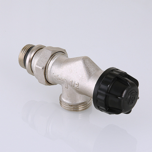 Клапан термостатический VALTEC с преднастр-ой осевой (с доп. уплотн.),1/2" с перех. на евр. фото в интернет-магазине САНТЕХСИТИ