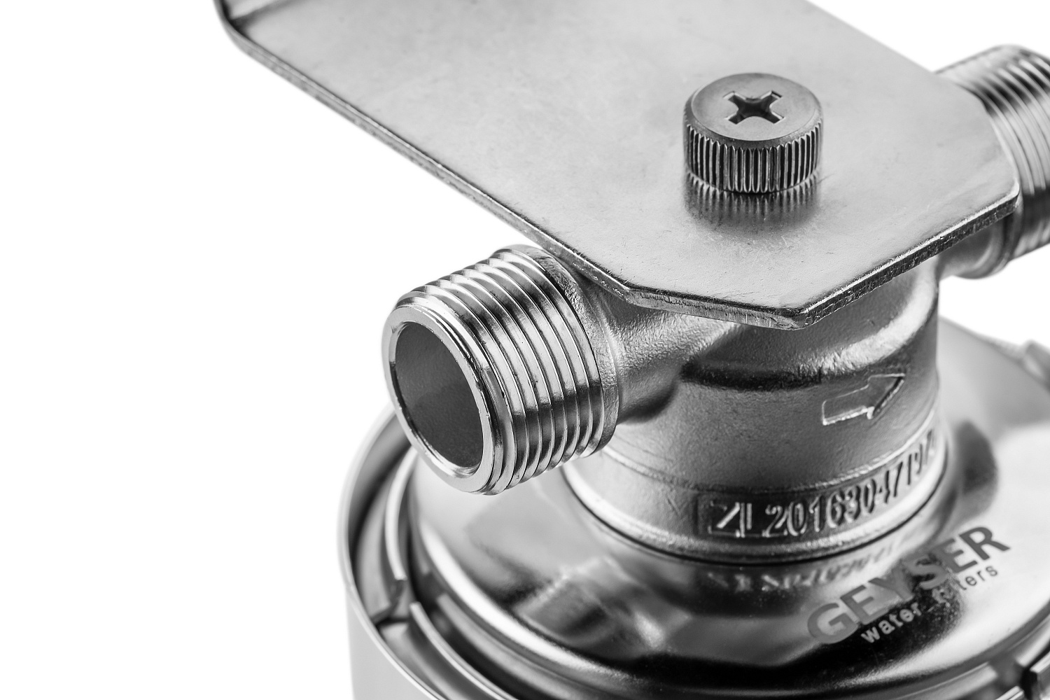 Магистральный фильтр Гейзер-Премьер SL10 из нерж. стали 3/4" фото в интернет-магазине САНТЕХСИТИ