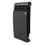Радиатор биметаллический Royal Thermo BiLiner 500 Noir Sable - 4 секций фото в интернет-магазине САНТЕХСИТИ
