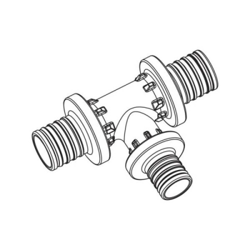 Аксиальный фитинг REHAU Тройник переходной 25х20х25 фото в интернет-магазине САНТЕХСИТИ