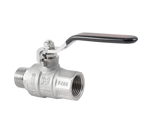 Кран шаровый PROFACTOR STRONG 1/2" вн.-нар. стальная рукоятка фото в интернет-магазине САНТЕХСИТИ