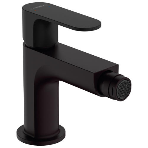 Hansgrohe Rebris S Смеситель для биде, 1 отв., с донным клапаном, цвет: черный матовый фото в интернет-магазине САНТЕХСИТИ