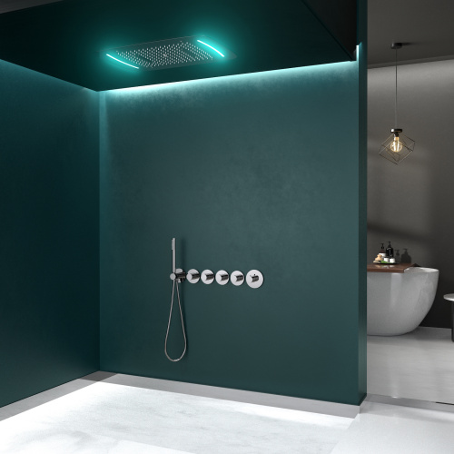 Душевая система встроенная с термостатом Timo Saona SX-2319/00SM хром фото в интернет-магазине САНТЕХСИТИ