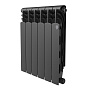 Радиатор биметаллический Royal Thermo Revolution B 500 Чёрный – 6 секц. фото в интернет-магазине САНТЕХСИТИ