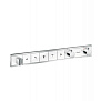 Hansgrohe RainSelect Смеситель для душа, термостатический, 5 источника, СМ, внешняя часть, цвет: хром/белый фото в интернет-магазине САНТЕХСИТИ