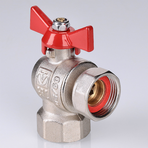 Кран шаровой угловой с накидной гайкой VALTEC (КОРОТКИЙ) 3/4" вн-вн (12/48) фото в интернет-магазине САНТЕХСИТИ