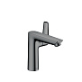 Hansgrohe Talis E Смеситель для раковины 150, на 1 отв, с донным клапаном, излив 141мм, цвет: шлифованный черный хром фото в интернет-магазине САНТЕХСИТИ