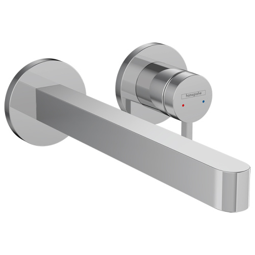 Hansgrohe Finoris Смеситель для раковины, встраиваемый, излив 22.8см., внешняя часть, цвет: хром фото в интернет-магазине САНТЕХСИТИ