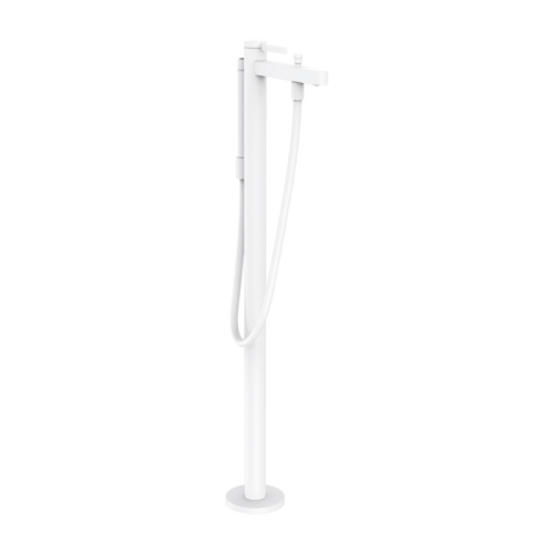 Hansgrohe Finoris Смеситель для ванны, напольный, цвет: белый матовый фото в интернет-магазине САНТЕХСИТИ