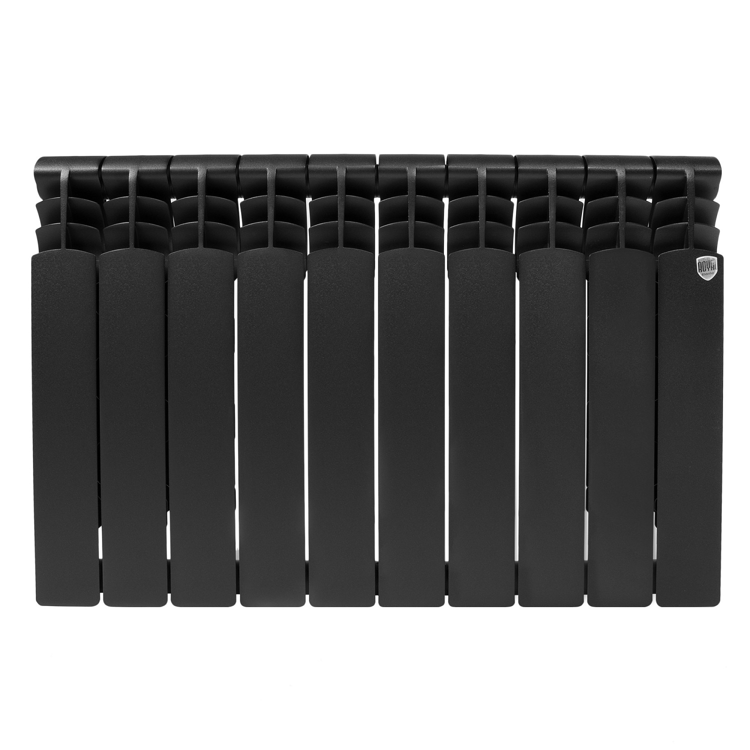Радиатор биметаллический Royal Thermo Revolution Bimetall 500 2.0/Noir Sable – 10 секц. фото в интернет-магазине САНТЕХСИТИ