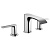 Hansgrohe Vivenis Смеситель для раковины, на 3 отв., с донным клапаном, цвет: хром фото в интернет-магазине САНТЕХСИТИ