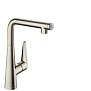 Hansgrohe Talis M51 Смеситель  для кухни на 1 отв, поворотный излив: 18.5см с вытяжным душем, 2jet, h:15.2см, цвет: нержавейка фото в интернет-магазине САНТЕХСИТИ