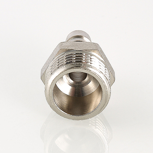 Резьбовой фитинг VALTEC Штуцер для шланга 1/2" нар. х12мм. фото в интернет-магазине САНТЕХСИТИ