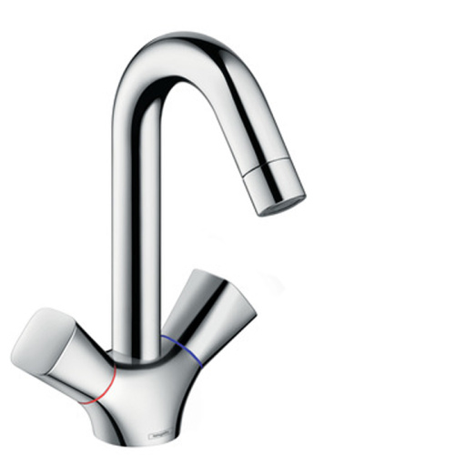 Hansgrohe Logis Смеситель для раковины, на 1 отв, с 2 ручками, цвет: хром фото в интернет-магазине САНТЕХСИТИ