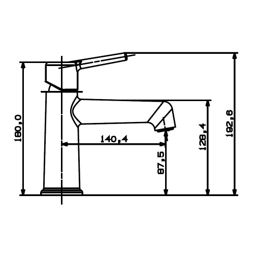 Смеситель для раковины VIEIR V103512C фото в интернет-магазине САНТЕХСИТИ