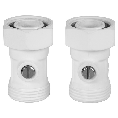 Набор нижнего подключения Royal Thermo прямой раздельный 3/4х3/4ЕК (белый) фото в интернет-магазине САНТЕХСИТИ