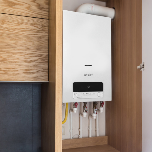 Котел газовый настенный двухконтурный OASIS ECO BE-20 фото в интернет-магазине САНТЕХСИТИ