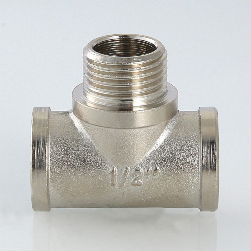 Резьбовой фитинг VALTEC Тройник с переходом на нар. р. 3/4" вн.-нар.-вн. фото в интернет-магазине САНТЕХСИТИ