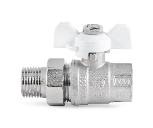 Кран с полусгоном PROFACTOR 1/2" прямой   (12/120) фото в интернет-магазине САНТЕХСИТИ