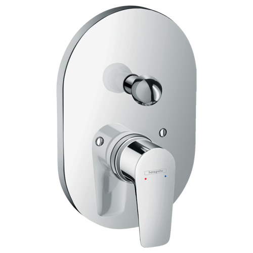 Hansgrohe Talis E Смеситель для ванны, встраиваемый, с переключателем потоков, внешняя часть, цвет: хром фото в интернет-магазине САНТЕХСИТИ