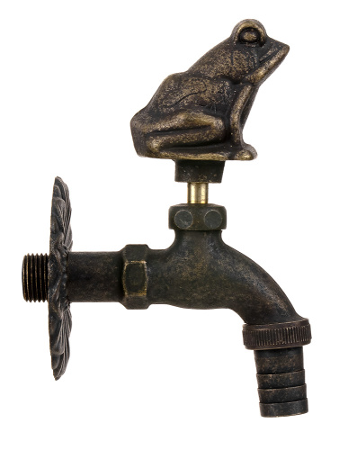 Кран SANTERA декор. с нос. Лягушка "бронза" 1/2" фото в интернет-магазине САНТЕХСИТИ
