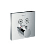 Hansgrohe ShowerSelect Смеситель для душа, термостатический, 2 источника, внешняя часть, цвет: хром фото в интернет-магазине САНТЕХСИТИ