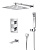 Душевая система KAISER Sonat с изливом, термостат, скрытого монтажа (стац. лейка 250х250) /Хром фото в интернет-магазине САНТЕХСИТИ