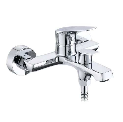 Смеситель для ванны, литой с коротким изливом VIEIR V063531 фото в интернет-магазине САНТЕХСИТИ