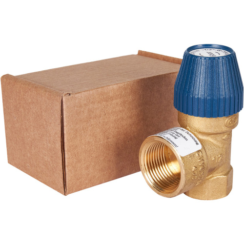 Предохранительный клапан для систем водоснабжения 6 бар 1/2"х3/4" (477.162) STOUT фото в интернет-магазине САНТЕХСИТИ