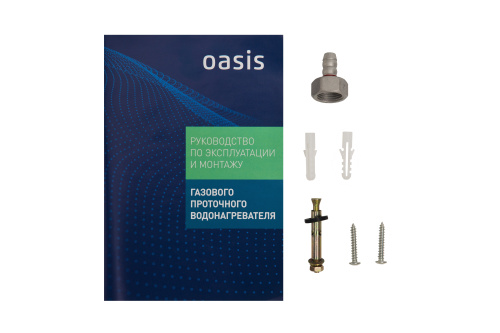 Водонагреватель проточный газовый OASIS 10 л/мин(турбо 20кв) 20-TUR фото в интернет-магазине САНТЕХСИТИ