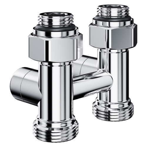 Узел нижнего подключения Royal Thermo Design прямой 1/2"х3/4"EK (хром) фото в интернет-магазине САНТЕХСИТИ